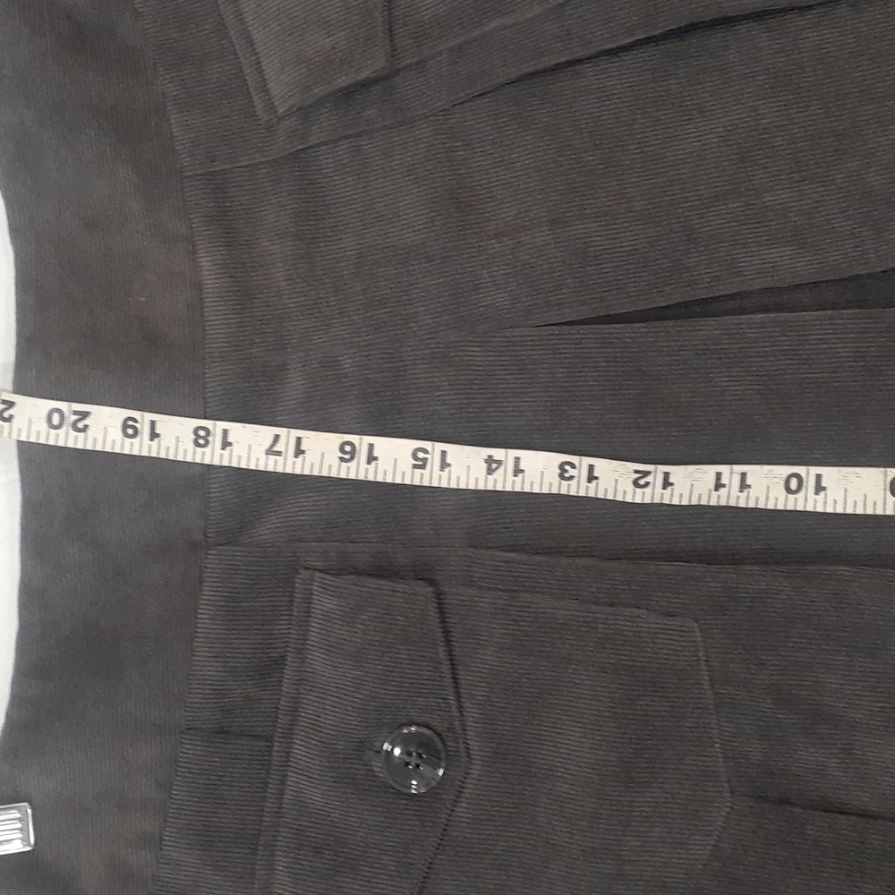 Chelsea & Theodore women's grey pleated corduroy micro mini  skirt size … - Picture 7 of 12